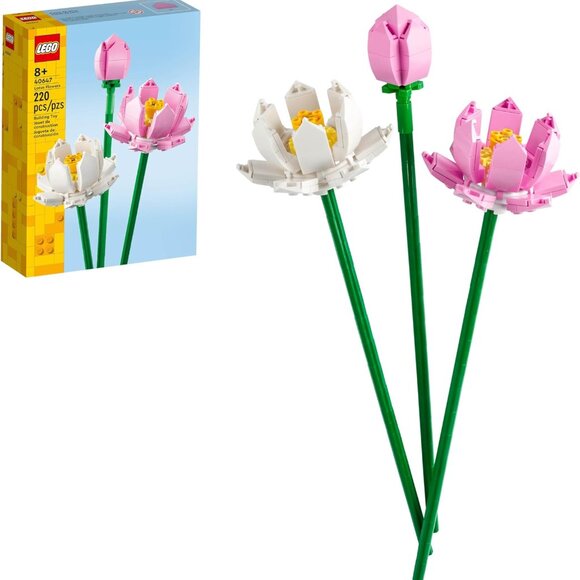 NEW LEGO Lotus Flower Decor Display Bouquet 40647 Stocking Stuffer Christmas Gif - Picture 6 of 10